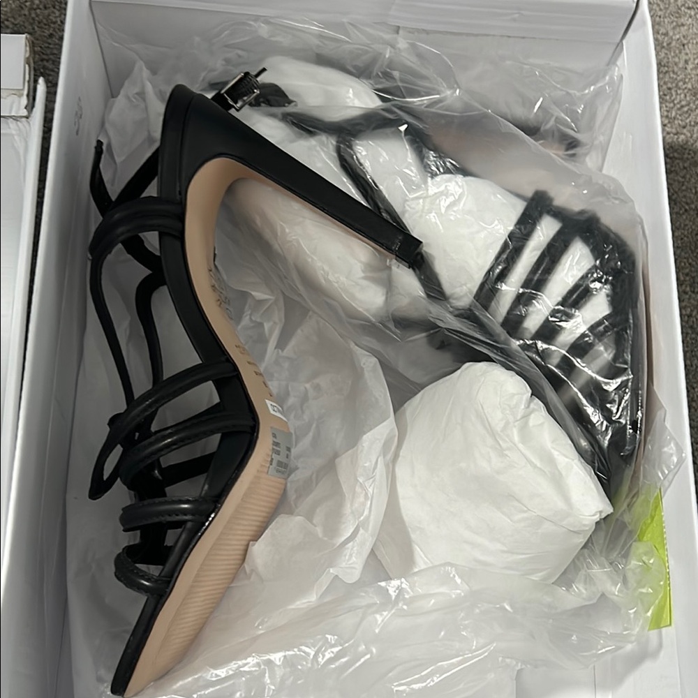 Elegant Black Strappy Heels